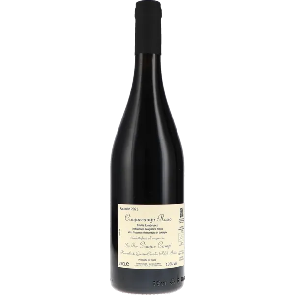 CinqueCampi, Rosso Frizzante, Emilia Lambrusco IGT 2023 – Cinque Campi