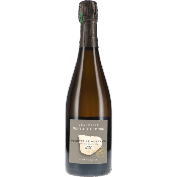 Derrière le Mont Aigu N°18 Sans Sulfites Ajouté Chouilly Grand Cru Blanc de Blancs Brut Nature 2018 – Pertois-Lebrun