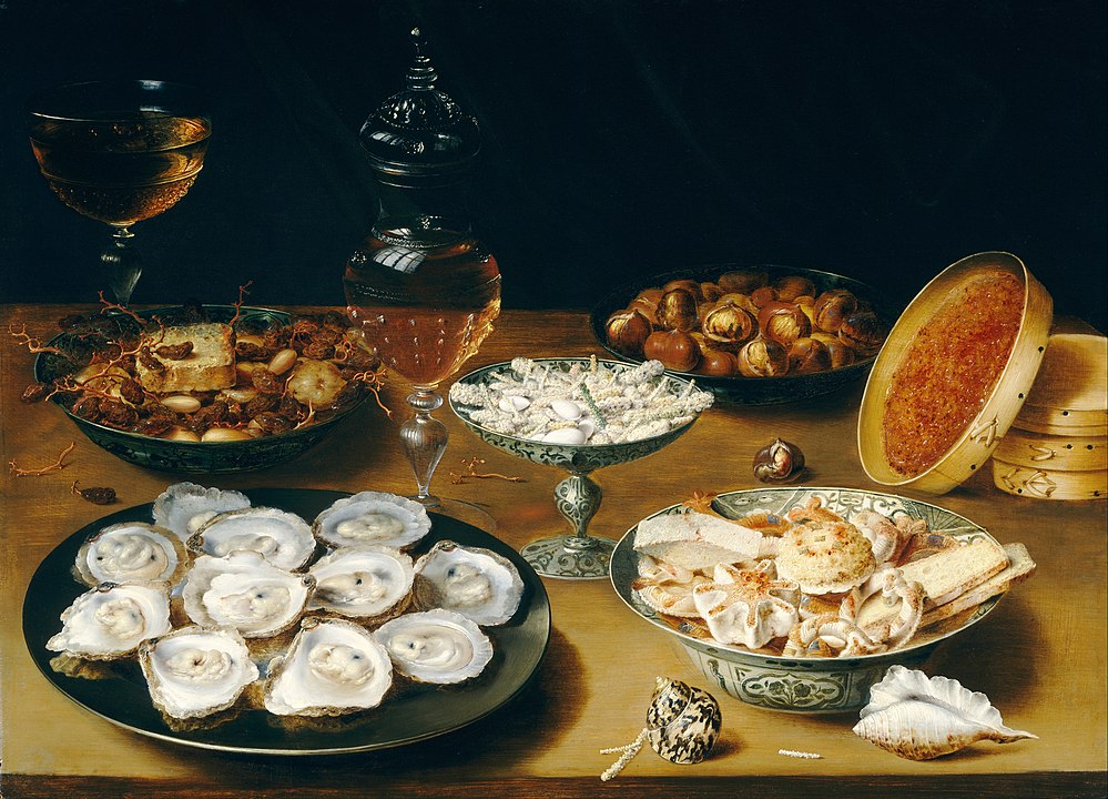 px Osias Beert the Elder Dishes with Oysters Fruit and Wine