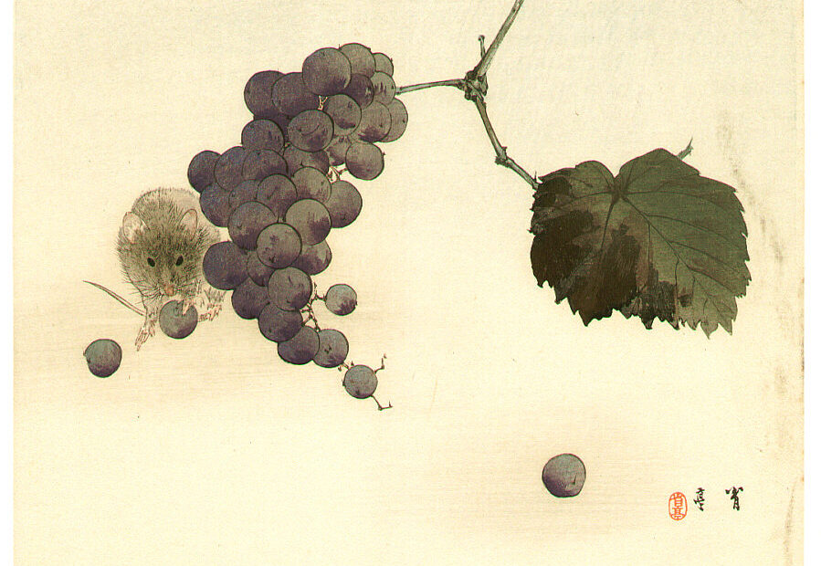 Watanabe Seitei Mouse with Grapes