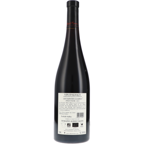 Pinot Nero Les Saintes Claires AC 2022