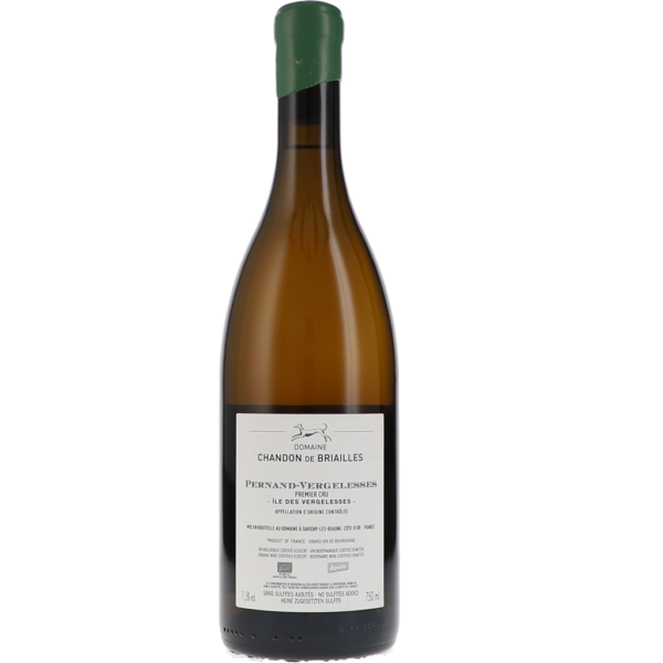 Pernand-Vergelesses 1er Cru "Île des Vergelesses" blanc non sulfité Sans Sulfites Ajoutes AOC 2020