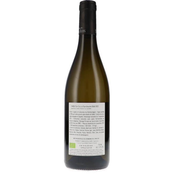 Chablis 1er Cru La Fourchaume "Dédé" AOC 2022