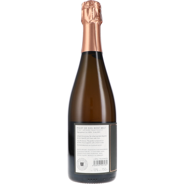 Pinot de Diel sparkling wine Rosé Brut, harvest 2021