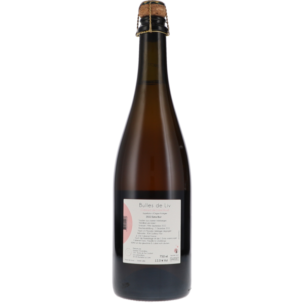 Bulles de Liv Crémant de Loire Rosé Extra Brut AOP