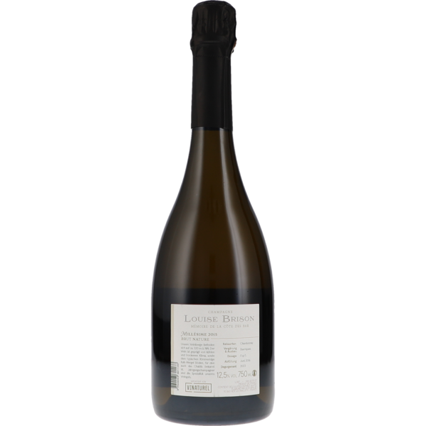 Chardonnay de la Côte des Bar Brut Nature 2015