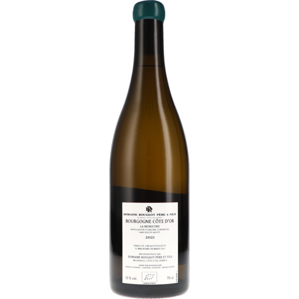 Bourgogne Côte d'Or "La Monatine" Sans Sulfite Ajouté AOC 2021