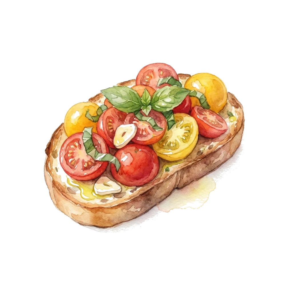 Bruschetta mit Tomaten und Basilikum – Weinbegleitung