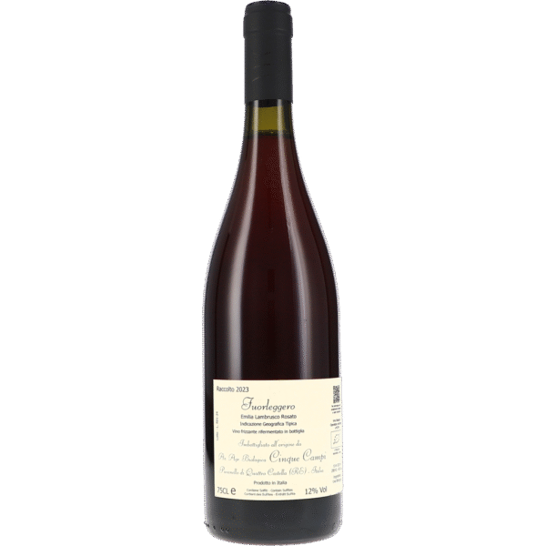 cinque campi fuorleggero rosato frizzante emilia lambrusco igt square fddda png