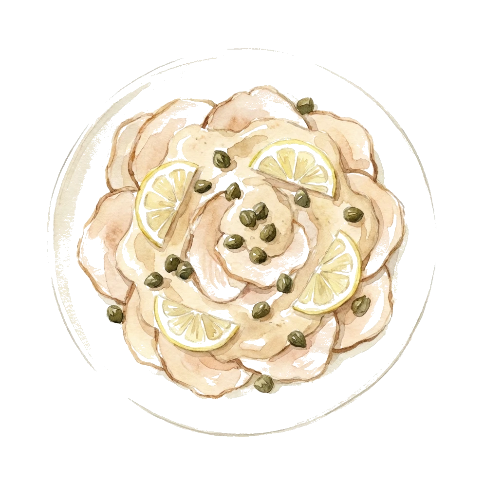 Vitello Tonnato mit Kapern und Zitrone – Weinbegleitung