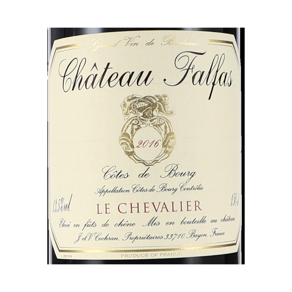 chateau falfas le chevalier cotes de bourg aoc ml magnum label ed png