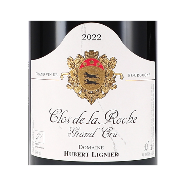 hubert lignier clos de la roche grand cru aoc ml magnum label accee png