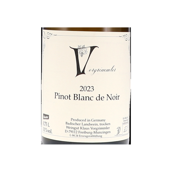 klaus vorgrimmler pinot blanc de noir label cbcda png