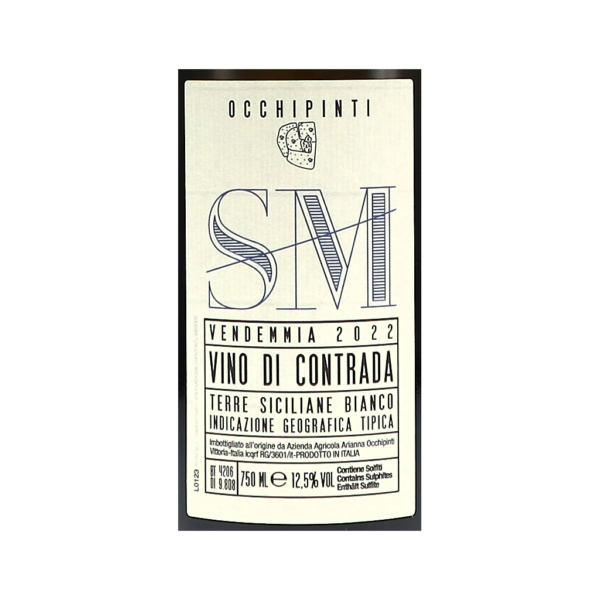 occhipinti sm santa margherita vino di contrada igt sicilia bianco label png