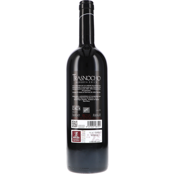 Trasnocho Reserva 2019 von Remírez de Ganuza