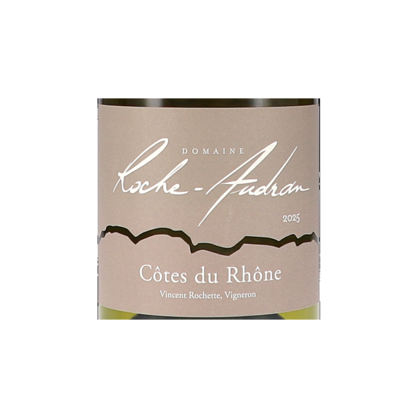 roche audran cotes du rhone blanc aoc label bf png