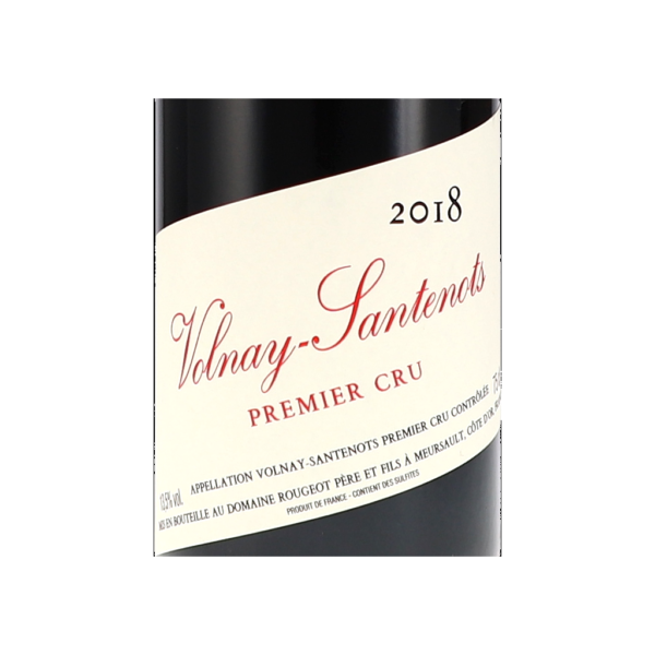 rougeot pere fils volnay santenots premier cru sans sulfite ajoute aoc label beca png