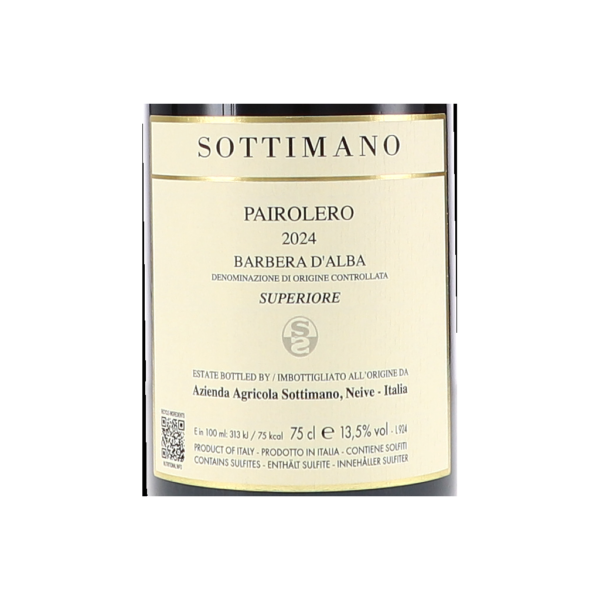sottimano pairolero barbera d alba doc superiore label eda png