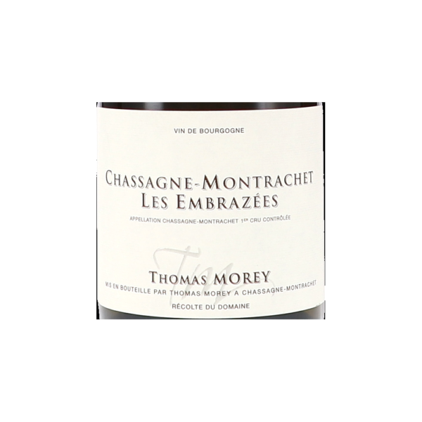 thomas morey chassagne montrachet er cru les embrazees aoc label b png