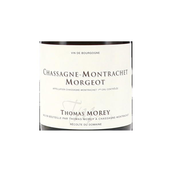 thomas morey chassagne montrachet er cru morgeot aoc label edbff png