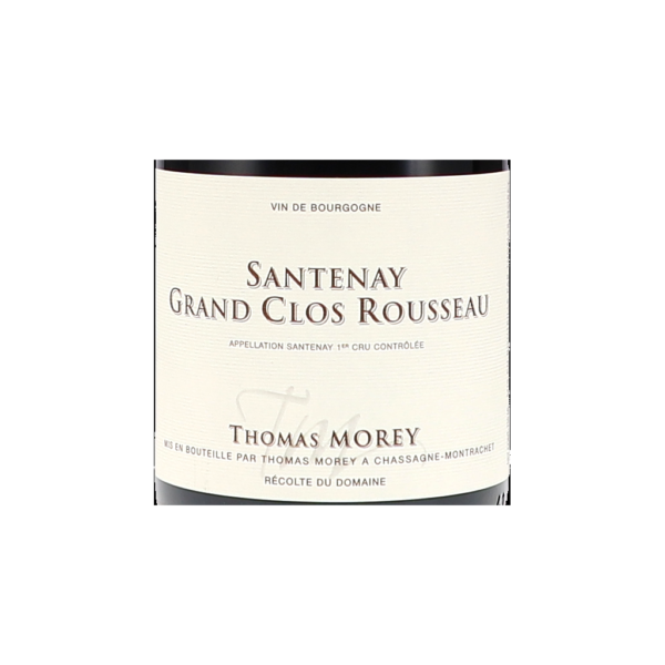 thomas morey santenay er cru rouge grand clos rousseau aoc label b png