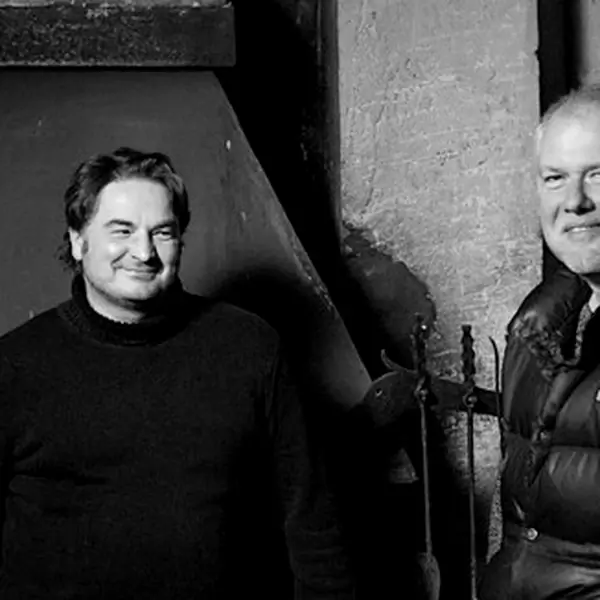 Marco Pfliehinger und Uwe Lange im Keller von Forgeurac