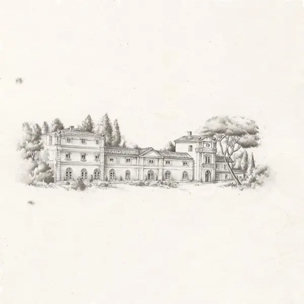 Château La Nerthe alte Skizze