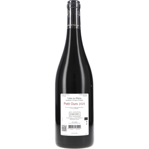 du coulet cotes du rhone petit ours rouge winter bear edition aop square ddd png